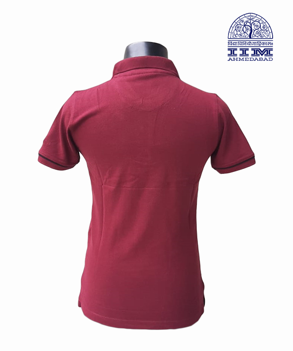 Polo Dual Tone Maroon With Black